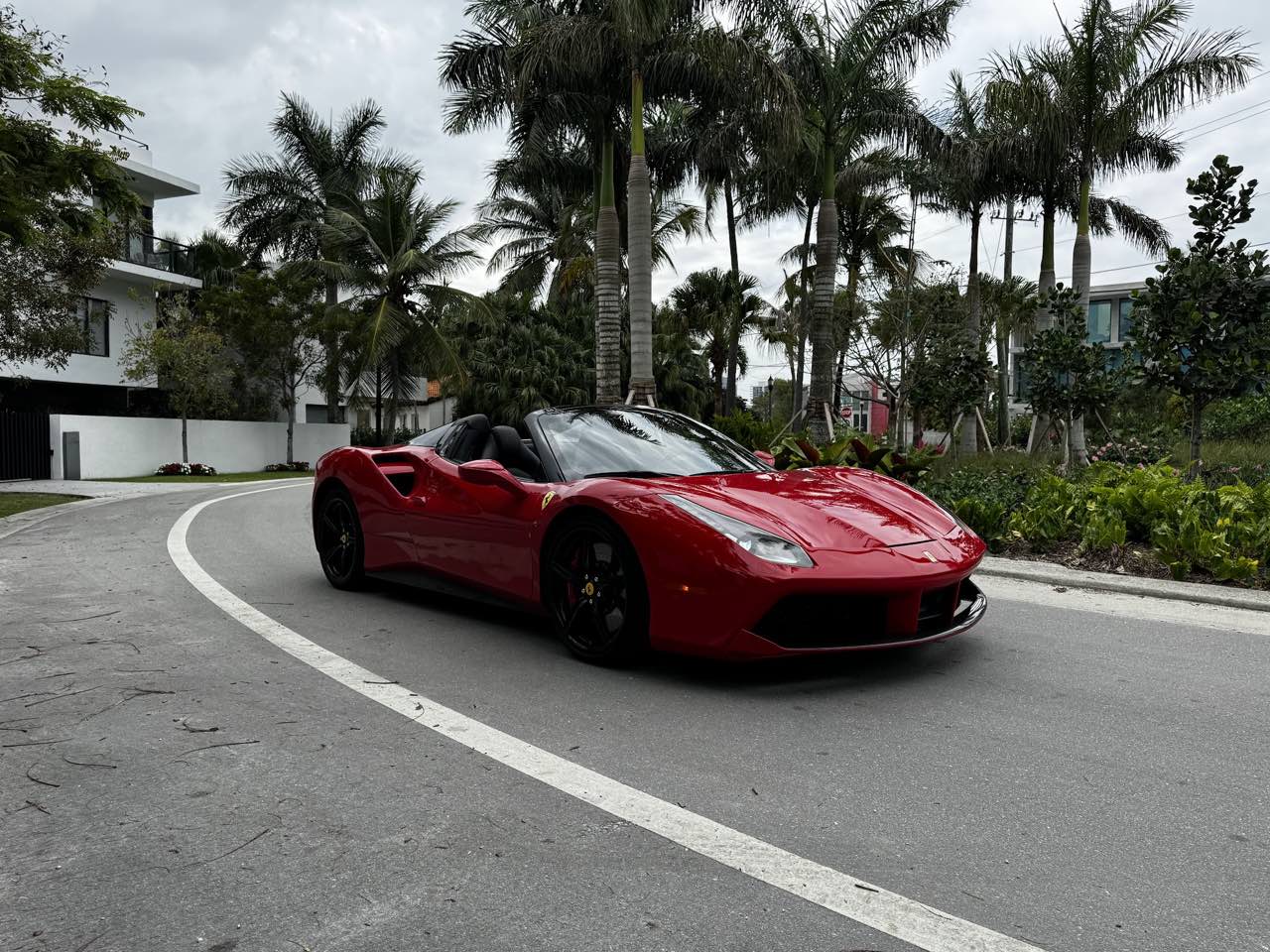 Ferrari 488 Spider three-quarter rear, TRUE X shoot